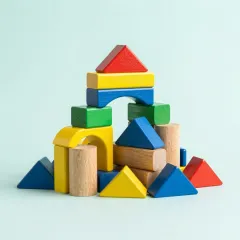 কাঠের ব্লক সেট, ১০০ টুকরো