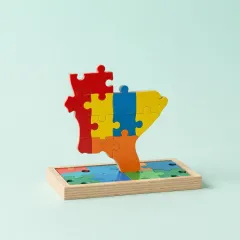 কাঠের মানচিত্র পাজল